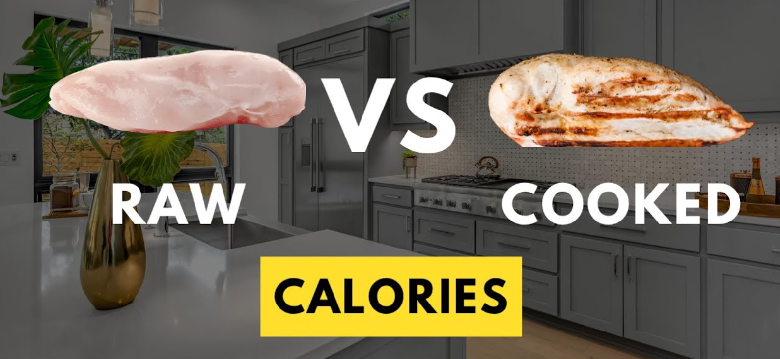 chicken lose calories when cooked
